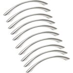 Poign�e de meuble - largeight - lot de 10 - inox bross� - entraxe 128 mm - couleurs multiples
