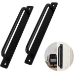 Poigne de porte coulissante en alliage aluminium lot de 2 noir 244mm pour armoire placard porte de grange ...