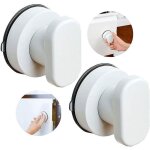 Poigne de porte  ventouse - keeper - forte tirer - blanc - lot de 2