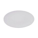 Point virgule - assiette plate 25. 5 cm - gris clair - plant fiber