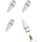 Pointe apple pencil 2(lot de 4) 1ere 2e g�n�ration stylo adaptateur pour apple pen stylus tablette accessoire ...