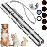 Pointeur laser pour chat jouet interactif avec lumire led chargeur usb 5 motifs commutables pzcc