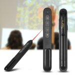 Pointeur laser de prsentation - marque - modle - sans fil 24 ghz - contrle jusqu 100m - abs noir