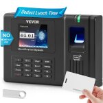 Pointeuse horaire biométrique - vevor - badgeuse avec empreintes digitales - pour pointer employées entreprise ... Pointeuse horaire biométrique - vevor - badgeuse avec empreintes digitales - pour pointer employées entreprise ...