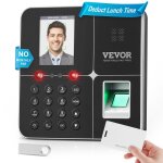 Pointeuse horaire biomtrique - vevor - avec visage empreintes digitales cartes rfid - pour pointer employes ...
