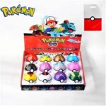Pok�ball pok�mon lot de 6 avec 6 figurines + sac collector