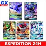 Pokemon 100 pices de cartes gx avances cartes de jeux danime cartes de bataille petits cadeaux cratifs ...