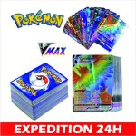 Pokemon 100 pi�ces de cartes vmax avanc�es cartes de jeux danime cartes de bataille petits cadeaux cr�atifs ...