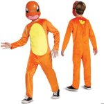 D�guisement - costume charmander - orange - 127 - 136 cm - 7 - 8 ans - licence officielle pok�mon