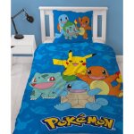 Pokémon parure de lit enfant imprimée réversible modčle pikachu starter housse de couette 140x200 cm ... Pokémon parure de lit enfant imprimée réversible modčle pikachu starter housse de couette 140x200 cm ...