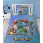Pokémon parure de lit enfant imprimée réversible modčle starter evolution housse de couette 140x200 cm ... Pokémon parure de lit enfant imprimée réversible modčle starter evolution housse de couette 140x200 cm ...