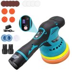Polisseuse � batterie polisseuse excentrique 2 batteries 8 vitesses variables 125 mm pour voiture polissage ...