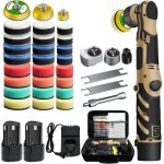 Polisseuse de voiture avec disques de polissage interchangeables de 1 / 15 / 2 pouce et 6 vitesses pour ...