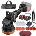 Polisseuse voiture sans fil 5 pouces 29pcs - moteur brushless 1000w 6 vitesses 1000 - 5200rpm batterie ...