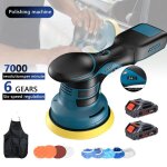 Polisseuse voiture sans fil 6 vitesses 550?7000 rpm - moteur brushless haute puissance - Ø150mm - compatible ... Polisseuse voiture sans fil 6 vitesses 550?7000 rpm - moteur brushless haute puissance - Ø150mm - compatible ...