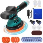 Polisseuse de voiture sans fil machine  cirer 2x 2. 0ah batteries et 22x accessoires 6 vitesses 125 ...