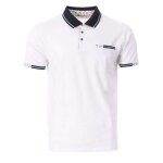 Polo blanc / marine homme rms26 91301