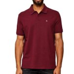 Polo bordeaux homme calvin klein jeans ss monogram pique