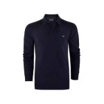 Polo emporio armani homme eagle bleu coton