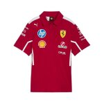 Polo femme scuderia ferrari f1 puma - cerise fonce