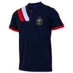 Polo - fff - collection officielle - coton - manches courtes - bleu