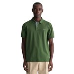 Polo gant homme contrast collar vert Polo gant homme contrast collar vert