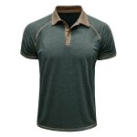 Polo homme manches courtes grande taille casual polo shirt ete regular fit couleur contraste - taille ...