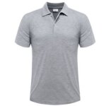 Polo homme manches courtes gris ? 100% coton peign� ? maille piqu�e ? xs au 5xl - - gris