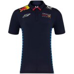 Polo  manches courtes officiel oracle red bull racing enfant teamline max verstappen - bleu