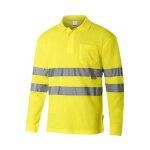 Polo manches longues haute visibilit� velilla - jaune fluo