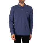 Polo  manches longues regular shield - gant - homme - bleu