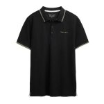 Polo noir / kaki homme teddy smith pasian 2
