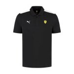 Polo noir avec logo ferrari f1 puma pour homme