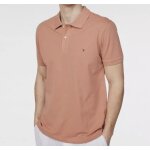 Polo tommy hilfiger manches courtes slim fit coupe etroite orange rouill�e us