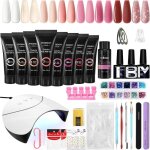 Poly extension gel kit kit ongle gel uv complet avec 36w lampe 8 couleurs poly nail complet 15ml set ... Poly extension gel kit kit ongle gel uv complet avec 36w lampe 8 couleurs poly nail complet 15ml set ...