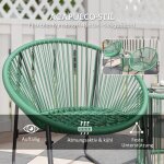 Polyrattan ensemble de meubles de jardin 2 personnes salon ext�rieur meubles de balcon ensemble de 3 ...