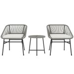 Polyrattan ensemble de meubles de jardin 2 personnes salon ext�rieur meubles de balcon ensemble de 3 ...