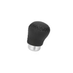 Pommeau cuir noir (avec bague de marche ar)