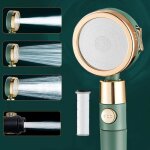 Pommeau de douche anticalcaire haute pression avec filtre flexible de 15 m et support arrt deau  une ...