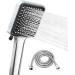 Pommeau de douche carré avec tuyau anti - calcaire avec 196 trous 6 modes de douche pommeau de douche ... Pommeau de douche carré avec tuyau anti - calcaire avec 196 trous 6 modes de douche pommeau de douche ...
