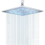 Pommeau de douche junsheng 12 led carr� bross�