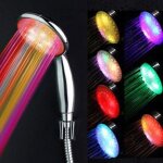 Pommeau de douche led 7 couleurs multicolore ajustement universel - mcj