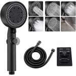 Pommeau de douche surpresseur haute pression douche � effet de pluie 6 modes pommeau de douche