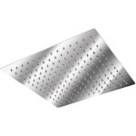Pommeau de douche de tte carre effet pluie design en inox 30 cm x 30 cm - argent odipie
