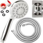Pommeau flexible tuyau de douche universel 2 mtres 5 modes de jet deau agrables en acier inoxydable ...