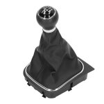 Pommeau de levier de vitesse manuel � 5 vitesses kit de soufflet de levier de vitesse en cuir pu pi�ces ...