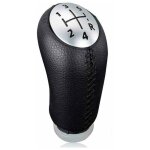 Pommeau de levier de vitesse manuel en cuir noir pour renault clio iii megane 2 et laguna avec adaptateur ...