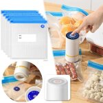 Pompe � air �lectrique rechargeable usb pour sacs alimentaires sous vide sacs de compression (pompe � ...