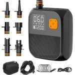 Pompe  air lectrique sup compacte et lgre avec haute pression de 25 psiarrt automatique et fonction ...