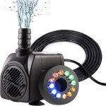 Pompe bassin ext�rieur 750 l / h / 15 w�? silencieuse ? jardin / fontaine / rocaille ? sans buse .